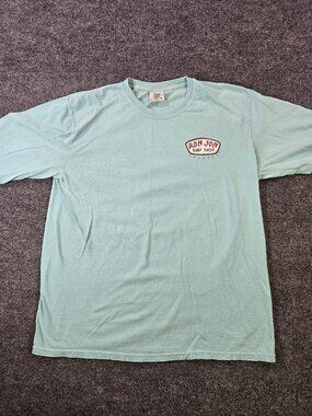 Ron Jon Surf Shop Orlando T-Shirt Mens L Mint Green Long Sleeve Crew Neck Tee